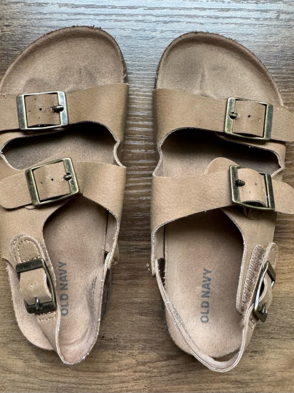Old Navy 11T Tan Double-Buckle Sandals